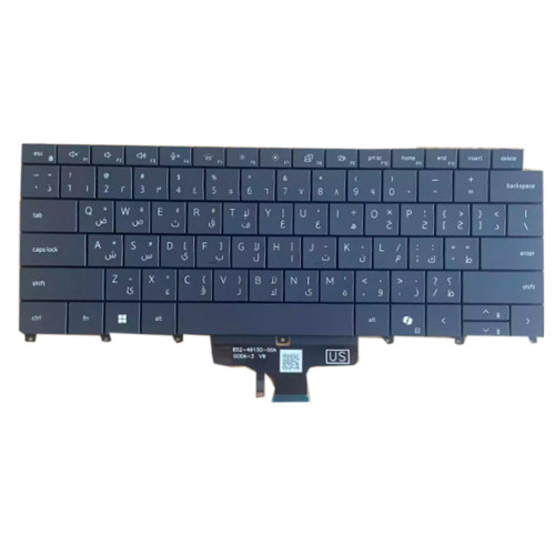 Laptop Keyboard For DELL Latitude 9440 2-in-1 9450 2-in-1 Arabia AR Black With Backlit