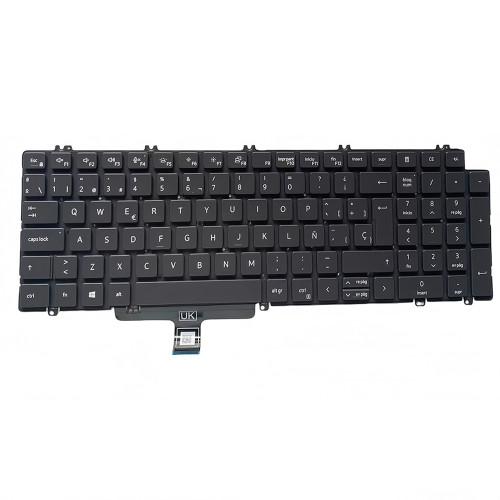 Laptop Keyboard For DELL Latitude 5520 5521 5530 5531 5540 5550 3540 3550 (2024) Spanish SP Black With Backlit