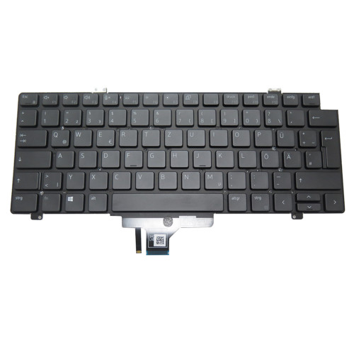 Laptop Keyboard For DELL Latitude 7420 2-in-1 7430 2-in-1 Precision 3470 3480 3490 German GR Black With Backlit