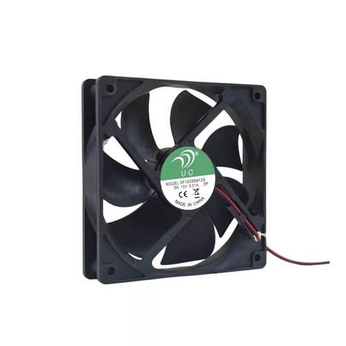 Cooling Fan For UC DF12025M12S 12V 0.21A 12CM 2PIN New