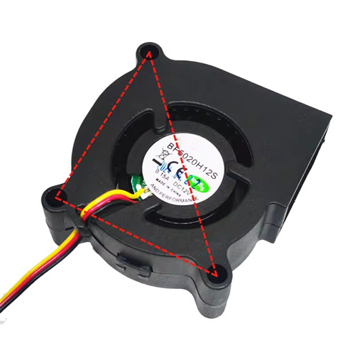 Cooling Fan For COOLCOX BF5020H12S BF5020H12S-A DC12V 0.15A 50x50x20mm 3PIN3Lines