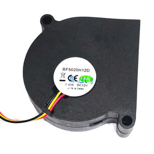 Cooling Fan For COOLCOX BF5020H12D BF5020H12D-A DC12V 0.4A 50x50x20mm 3PIN3Lines