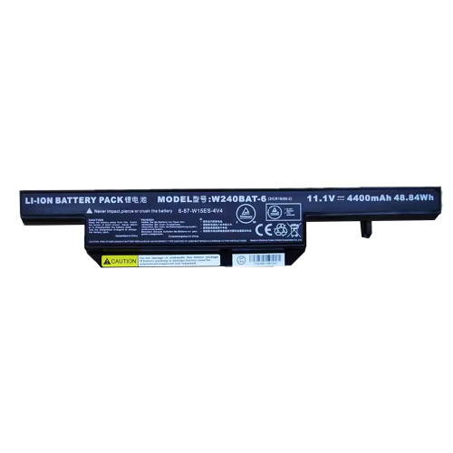 Laptop Battery For CLEVO W150ERQ W250EU W251EU W240BAT-6 W240BUBAT-3 W240BUBAT-6 11.1V 4400MAH 48.84WH New