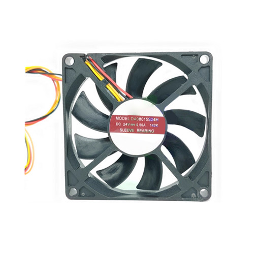 Cooling Fan For AVC DA08015S24H 142K DC24V 0.50A 4Lines