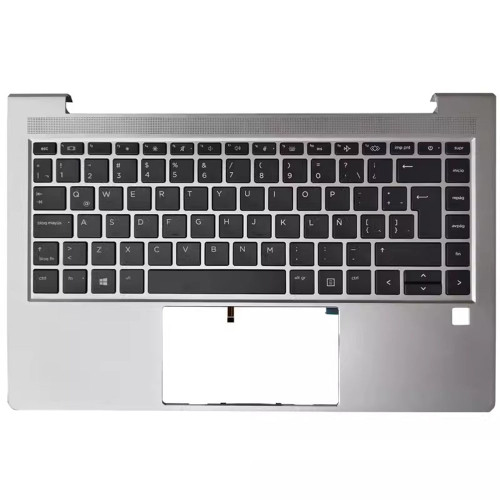 Laptop PalmRest&Keyboard For HP EliteBook 640 G10 N45428-201 with backlit Brazilian BR Silver New