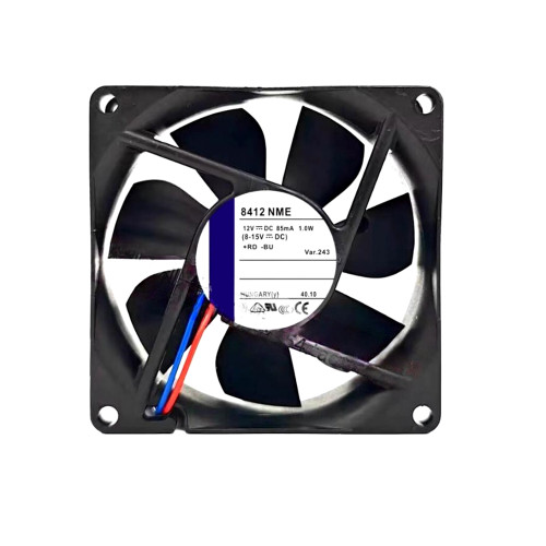 Cooling Fan For Ebmpapst 8412NME DC12V 85mA 1.0W 8CM 2Lines 0PIN New