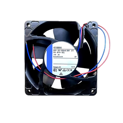 Cooling Fan For Ebmpapst 4114NH4 DC24V 1250mA 30W 12CM 2Lines 0PIN New