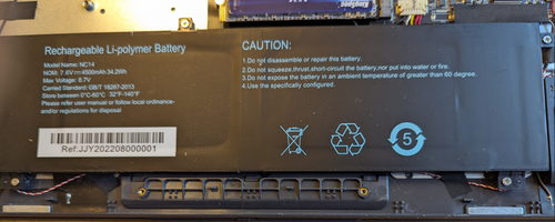 Laptop Battery NC14 7.6V 4500MAH 34.2WH