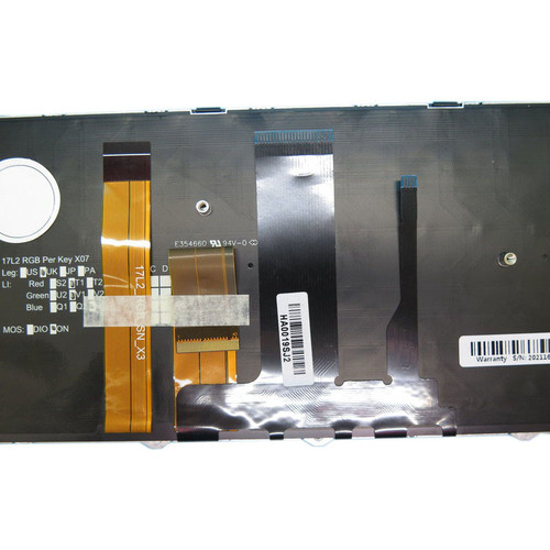 Laptop LED PER KEY Backlit Keyboard For CLEVO PA70 PA70EP6(-G) PA71EP6(-G) PA70ES(-G) PA71ES(-G) French FR Black Frame 