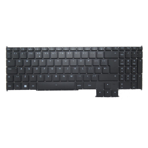 Laptop Keyboard For SiComputer Nauta W1605 United Kingdom UK Black With Backlit New