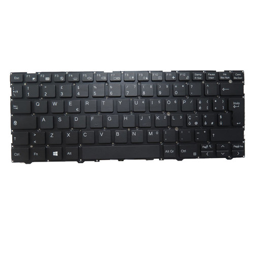 Laptop Keyboard For SiComputer Nauta P1402 Italian IT Black With Backlit Without Frame New