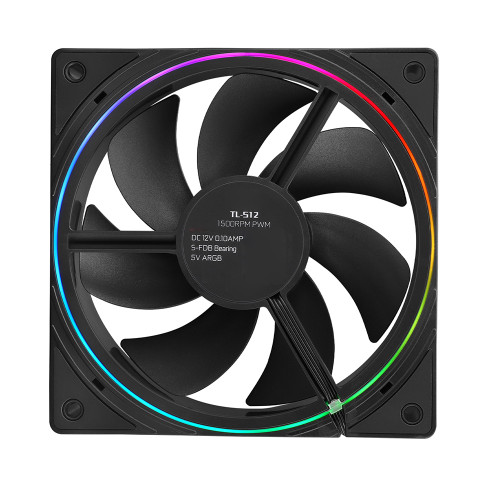 Cooling Fan For Thermalright TL-S12 DC12V 0.1AMP 1500RPM S-FDB Bearing 4PIN PWM+3Pin 5V ARGB 120*120*25mm New