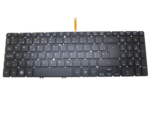 Laptop Keyboard For Acer M5-581 M3-581 V5-571 V5-531 Black With Silver Frame&Backlit NE Nordic 9Z.N8QBW.K1N NSK-R3KBW