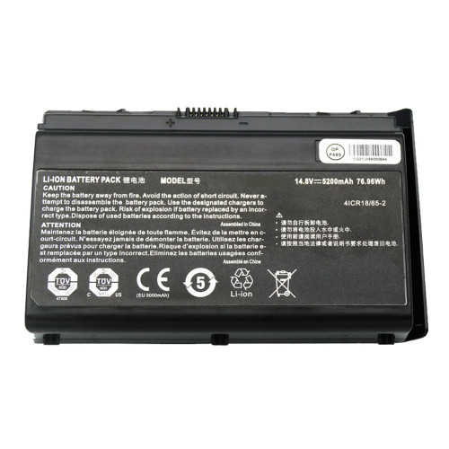Laptop Battery For Mouse Computer m-Book W802X2-SS MB-W802X2-SS W370SS 14.8V 5200mAh 76.96WH