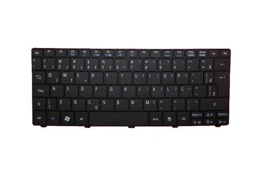 Laptop Keyboard For ACER ONE D255 Black BR Brazilian (Blue Lable) V111102AK3 PK130D31A26