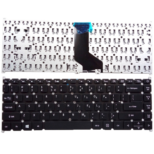 OEM Laptop No Backlit Keyboard For ACER TravelMate B1 TMB114-21 B114-21 TMB114-21-66UJ NX.VK4EH.002 TMB114-21-4434 English US Black New