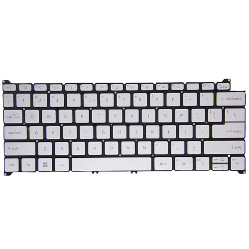 (No Switch Key) Laptop Backlit Keyboard For ACER TravelMate Spin P6 TMP614RN-52 P614RN-52 TMP614RN-52-721P | NX.VTQET.001 English US Silver No Frame New