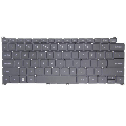 (No Switch Key) Laptop Backlit Keyboard For ACER TravelMate P6 TMP614-52 P614-52 N21Q3 TMP614-52-72B7 NX.VSYAA.007 TMP614P-52 P614P-52 English US Gray No Frame New