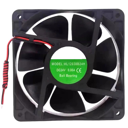 Cooling Fan For FENGHAO HL12038B24H DC24V 0.35A 2Lines