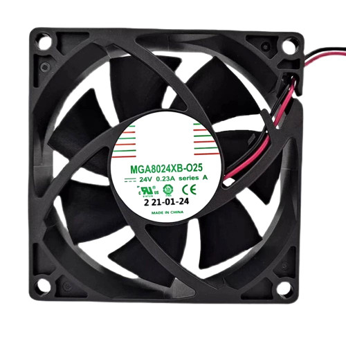 Cooling Fan MGA8024XB-O25 DC24V 0.23A 2Lines