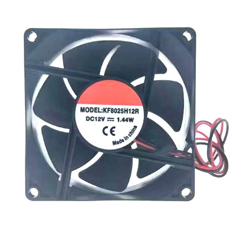 Cooling Fan For SANONDA KF8025H12R DC12V 1.44W 2PIN 2Lines
