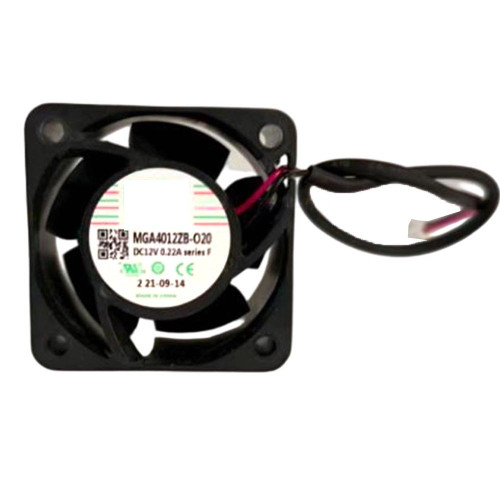 Cooling Fan MGA4012ZB-O20 DC12V 0.22A 2PIN 2Lines