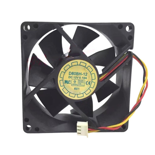 Cooling Fan D80BH-12 DC12V 0.18A 3PIN 3Lines