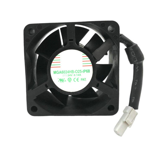 Cooling Fan For Protechnic MGA6024HB-O25-IP68 DC12V 0.14A
