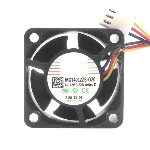 Cooling Fan For Protechnic MGT4012ZB-O20 DC12V 0.22A 3PIN 3Lines