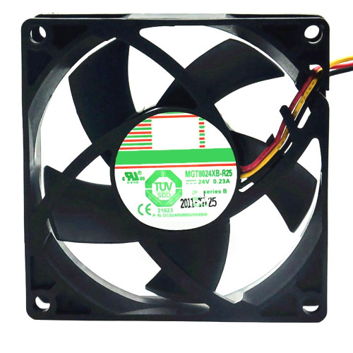 Cooling Fan For Protechnic MGT8024XB-R25 DC24V 0.23A 3Lines
