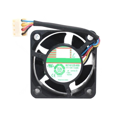 Cooling Fan For Protechnic MGT4012ZB-W20 DC12V 0.22A 4PIN 4Lines