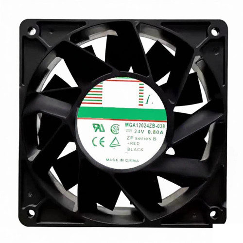 Cooling Fan For Protechnic MGA12024ZB-038 DC24V 0.10A 2PIN 2Lines