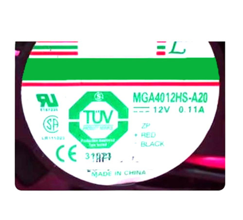 Cooling Fan For Protechnic MGA4012HS-A20 DC12V 0.11A 2Lines