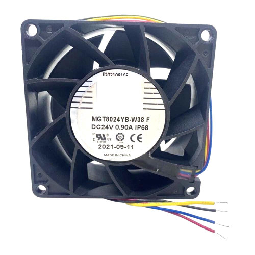 Cooling Fan For Protechnic MGT8024YB-W38 F IP68 DC24V 0.90A 4Lines