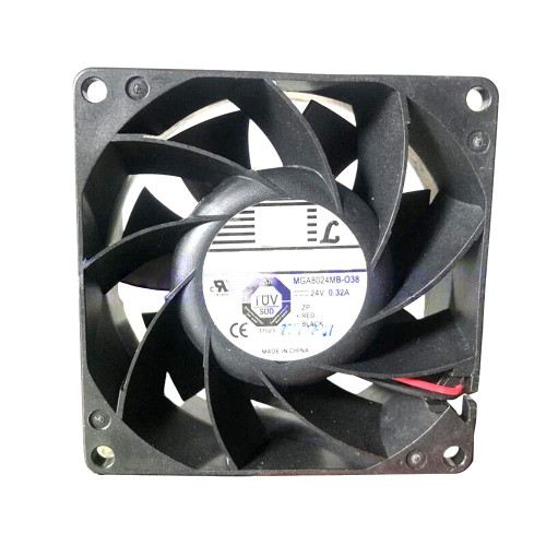 Cooling Fan For Protechnic MGA8024MB-O38 DC24V 0.32A 2Lines
