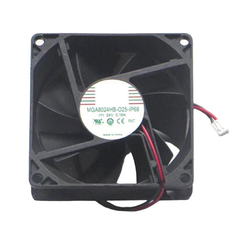 Cooling Fan For Protechnic MGA8024HB-O25-IP68 DC24V 0.16A 2PIN 2Lines