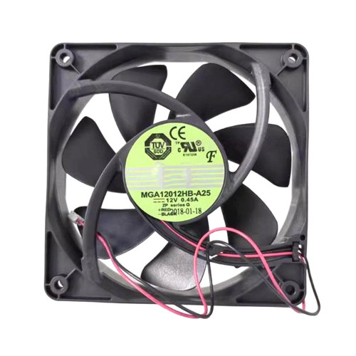 Cooling Fan For Protechnic MGA12012HB-A25 DC12V 0.45A 2PIN 2Lines