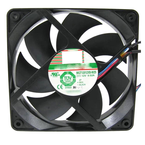 Cooling Fan For Protechnic MGT12012XB-W25 DC12V 0.52A 4PIN 4Lines