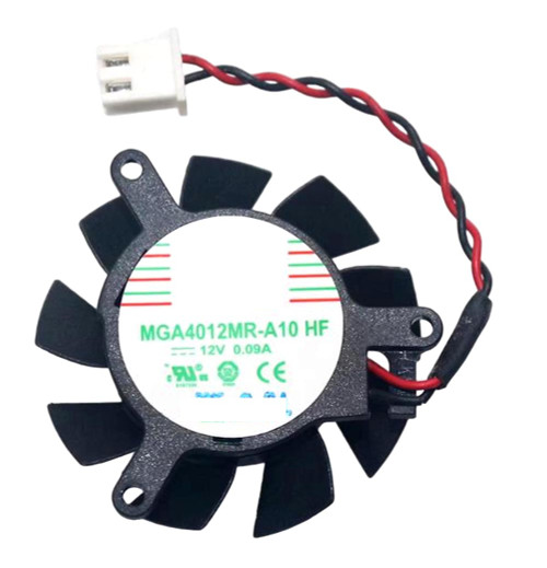 Cooling Fan For Protechnic MGA4012MR-A10 HF DC12V 0.09A 2PIN 2Lines