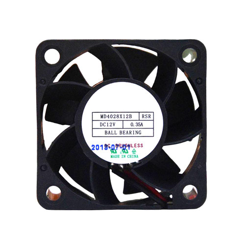 Cooling Fan For MECHATRONICS MD4028X12B-RSR MD4028X12B RSR DC12V 0.35A 2PIN 2Lines
