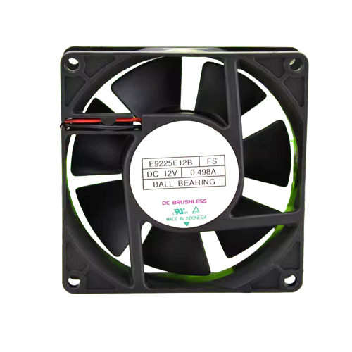 Cooling Fan For MECHATRONICS E9225E12B-FS E9225E12B FS DC12V 0.498A 2PIN 2Lines