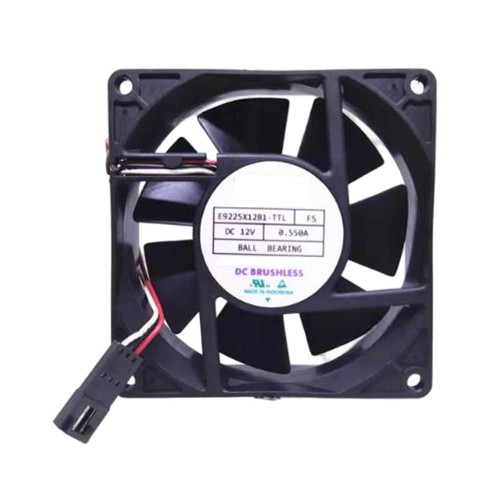 Cooling Fan For MECHATRONICS E9225X12B1-TTL-FS E9225X12B1-TTL FS DC12V 0.50A 3PIN 3Lines