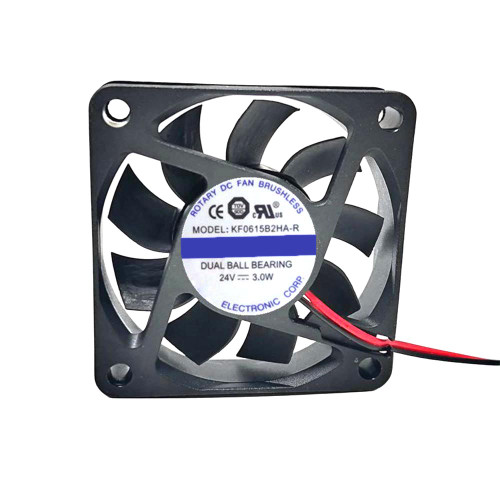 Cooling Fan For JAMICON KF0615B2HA-R DC24V 3.0W 2PIN 2Lines
