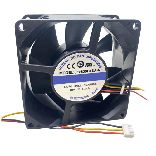Cooling Fan For JAMICON JF0838B1SA-R DC12V 1.34A 3PIN 3Lines