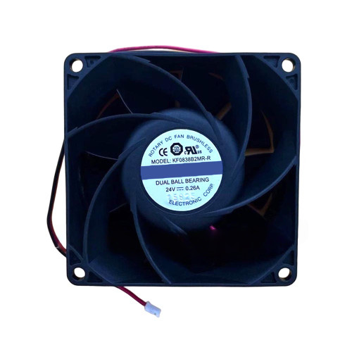 Cooling Fan For JAMICON KF0838B2MR-R DC24V 0.26A 2PIN 2Lines