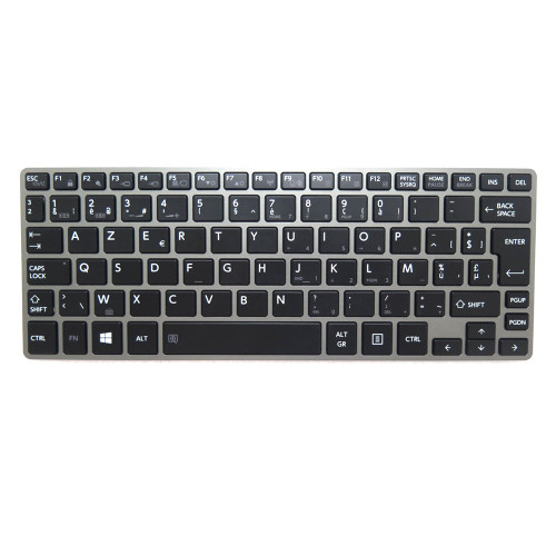 Laptop Keyboard For Toshiba For Portege Z30-E-14G Z30-E-14R Z30-E-150 Z30-E-15L Z30-E-15X Z30-E-15Z Z30-E-160 Z30-E-16D Belgium BE Black With Gray Frame With Backlit Without Pointing