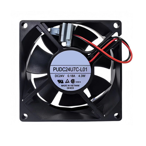 Cooling Fan For SERVO PUDC24U7C-L01 DC24V 0.18A 4.3W 2PIN 2Lines