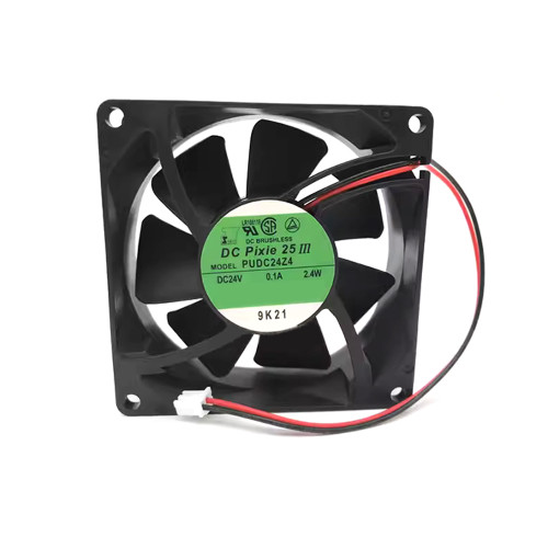 Cooling Fan For SERVO PUDC24Z4 DC24V 0.1A 2.4W 2PIN 2Lines