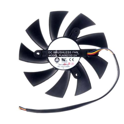 Cooling Fan For POWER LOGIC PLA09215D12H DC12V 0.55A 4-Wire 4Pin New