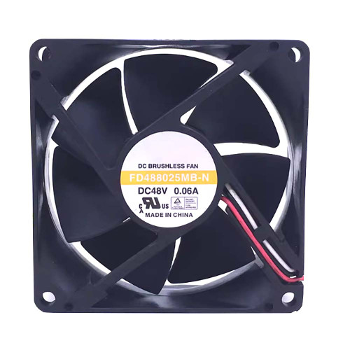 Cooling Fan For Y.S.TECH FD488025MB-N DC48V 0.06A 3-Wire 8CM 8025 New